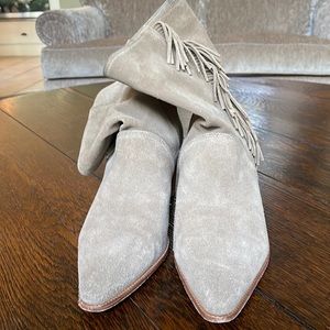 Cute Bernardo suede fringed boots